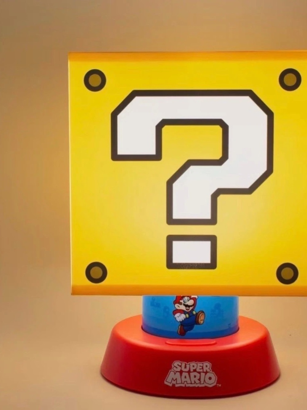 Super Mario Question Block Icon Light Yellow